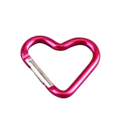 Keychain with lock buckle - quick hanging - heart shapeKeyrings
