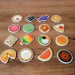 Kühlschrankmagnete in Dessertform - 16 Stück