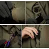 Thermal jacket - with hood / pockets / zippers - windproof / waterproofJackets