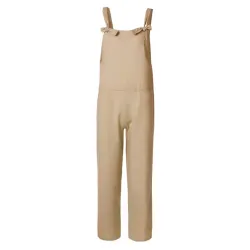 Vintage linen jumpsuit - lace up straps - loose - wide legJumpsuits