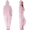 One piece pyjama - fluffy fleece warm jumpsuit - with hood / zipperLingerie