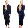 One piece pyjama - fluffy fleece warm jumpsuit - with hood / zipperLingerie