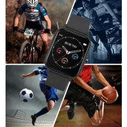 LIGE P8 - Smart Watch - Bluetooth - wasserdicht - LED - Android / IOS - Unisex