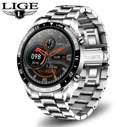 LIGE - Smart Watch - Bluetooth - Herzfrequenzmessung - Musiksteuerung - wasserdicht