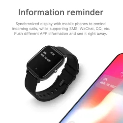 LIGE P8 - Smart Watch - Bluetooth - wasserdicht - LED - Android / IOS - Unisex