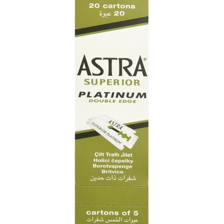 Astra Superior - platinum razor blades - double edge - 100 piecesShaving