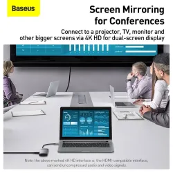 Baseus - USB C HUB USB Typ-C - Multi HUB 3.0 - Ethernet - Splitter - Adapter - für Macbook / Samsung