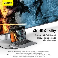 Baseus - USB C HUB USB Typ-C - Multi HUB 3.0 - Ethernet - Splitter - Adapter - für Macbook / Samsung