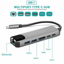 USB-C-Hub - Multiport-Adapter - Splitter - USB 3 - HDMI - RJ45 PD