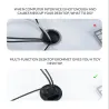 Tischdurchführung - USB 3.0 HUB Typ-C - High Speed Splitter - mit SD / TF / Kopfhörer / Mikrofon Adapter - für PC