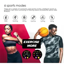 Sport Smart Watch - heart rate - blood pressure - waterproof - Android / IOSWatches