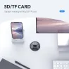 Tischdurchführung - USB 3.0 HUB Typ-C - High Speed Splitter - mit SD / TF / Kopfhörer / Mikrofon Adapter - für PC