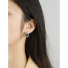 Luxuriöse ovale Ohrstecker - mit Zirkonia - Roségold