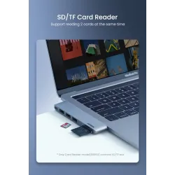 UGREEN - USB C HUB Dual Type-C auf Multi USB 3.0 4K HDMI - Adapter Thunderbolt 3 - für MacBook Pro Air