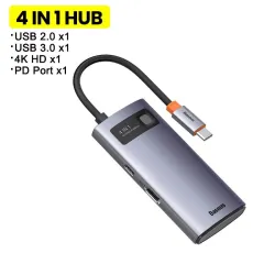 Baseus - USB C HUB USB Typ-C - Multi HUB 3.0 - Ethernet - Splitter - Adapter - für Macbook / Samsung
