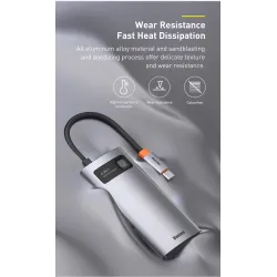 Baseus - USB C HUB USB Typ-C - Multi HUB 3.0 - Ethernet - Splitter - Adapter - für Macbook / Samsung