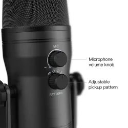 FIFINE - Aufnahmemikrofon - Podcast - USB - für PC / PS4 / Mac