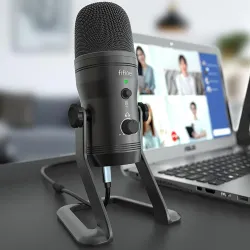 FIFINE - Aufnahmemikrofon - Podcast - USB - für PC / PS4 / Mac