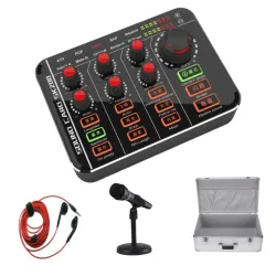 Mikrofonmischer - Podcaster - digital - 12-Sound-Audio-Effekt