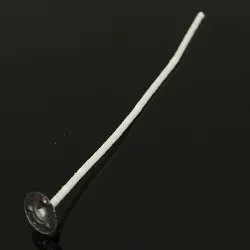 Kerzendochte - gewachster Baumwollkern - mit Halter - zum Kerzenmachen - 30 Stück
