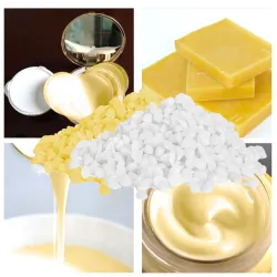 Natürliches Bienenwachs - zum Kerzenmachen / Lippenstifte - weiß / gelb