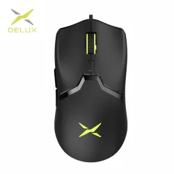 Delux M800 - Kabelgebundene RGB-Maus - 12400 - 16000 DPI - 1000 Hz