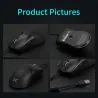 Delux M800 - Kabelgebundene RGB-Maus - 12400 - 16000 DPI - 1000 Hz