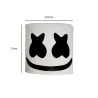 Marshmallow DJ Helm - leuchtende Vollmaske - mit LED