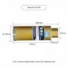 Diamond core drill bit - M22 interface - saw cutter reinforced concrete / marble / dry / wet water drilling - M22 - 25 - 180m...