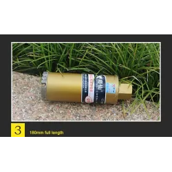Diamond core drill bit - M22 interface - saw cutter reinforced concrete / marble / dry / wet water drilling - M22 - 25 - 180m...