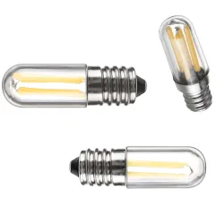 Mini LED Birne - dimmbar - COB - E12 / E14 - 1W / 2W / 4W - für Kühlschrank - 2 Stück
