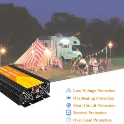 Reiner Sinuswandler - DC 12V zu AC 220V 230V - Autostromversorgung - Wechselrichter - 1000W