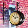 Vintage - retro - double sided round clock - wall mountedClocks