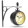 Vintage - retro - double sided round clock - wall mountedClocks
