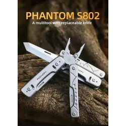 ROXON S802 Phantom - Multitool - Zange / Schere mit auswechselbarem Messer / Drahtschneider