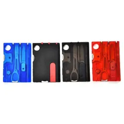 10 in 1 pocket multi tool - credit card shaped - knife / needle / scissors / screwdriverKnives & Multitools