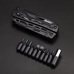 NexTool Black Knight - 11 in 1 Multifunktionswerkzeug - Klappzange / Schere / Öffner / Schraubendreher