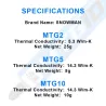 Thermal paste - 14.3W/mk grease - for AMD intel processor / CPU cooling fan / VGA / GPU - MTG10 / MTG5 / MTG2Cooling paste