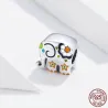 Thailand elephant - colorful enamel - 925 Sterling Silver - charm for braceletBracelets