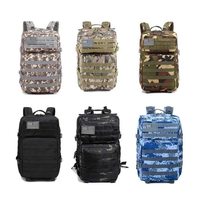 Tactical / military backpack - camouflage - waterproof - large capacity - 50LBackpacks