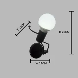 Amerikanischer Industriestil - LED-Wandleuchte - Eisenlampe - G80