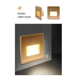 LED Wand-/Treppenlicht - Einbauleuchte Design - PIR Bewegungsmelder - AC85-265V