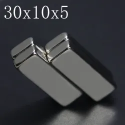 N35 - neodymium magneet - supersterk blok - 30mm * 10mm * 5mm