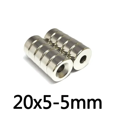 N35 - Neodym-Magnet - superstarker runder Senkkopf - mit 5mm Loch - 20mm * 5mm