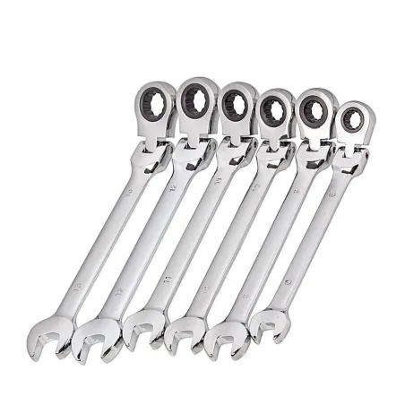 Flexibler Ratschenschlüssel - metrische Schlüsselmutter - offenes Ende / Ring - 8mm - 13mm