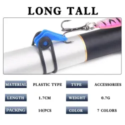 Plastic fishing rod hook - keeper holder lure - 10 piecesTools