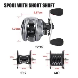 Professional fishing reel - long casting - ultra light - 7.2:1 / 8.1:1 - 18LBTools