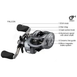 Professional fishing reel - long casting - ultra light - 7.2:1 / 8.1:1 - 18LBTools