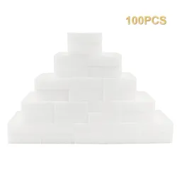 Melamine sponge - for cleaning - for kitchen / bathroom / shoes - 100 piecesCleaning