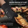 Langer Schutzhandschuh - zum Reinigen / Grillen - hitzebeständig - Silikon - 1 Stück